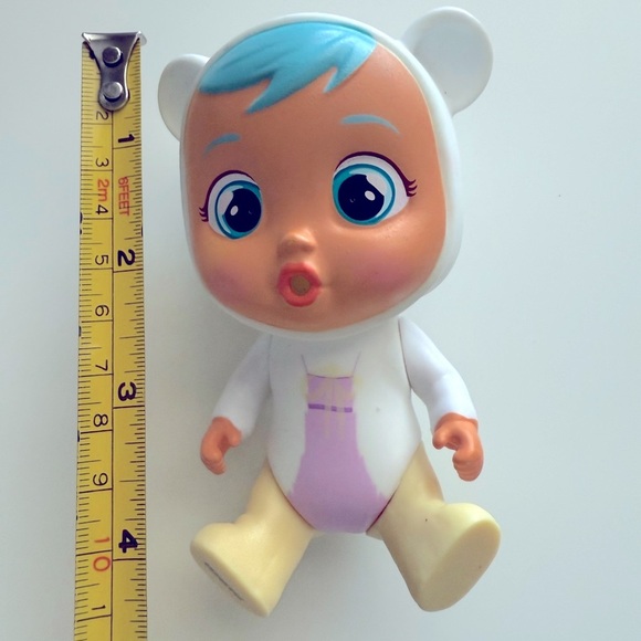 4” Cry Babies Magic Tears Icy World Keep Me Warm Mini Kristal - Picture 5 of 6